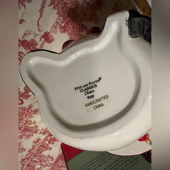 FITZ & FLOYD CHEERS PILLAR CANDLE HOLDER. - Picture 6 of 13